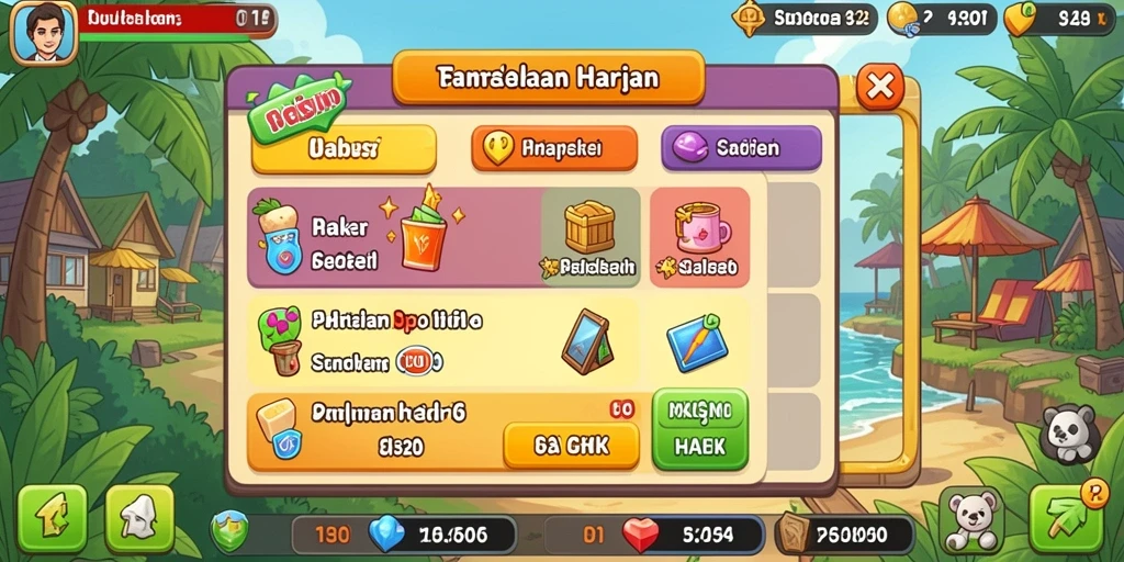 Pemain berinteraksi dalam mode kompetisi yang mendebarkan.