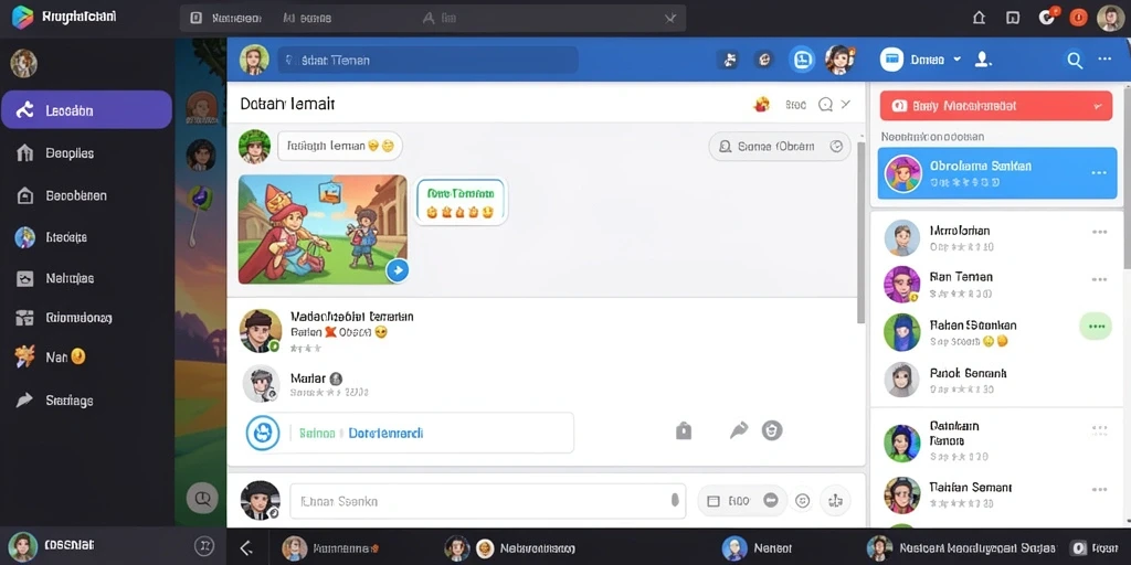 Screenshot menggambarkan lingkungan indah yang dapat dijelajahi.