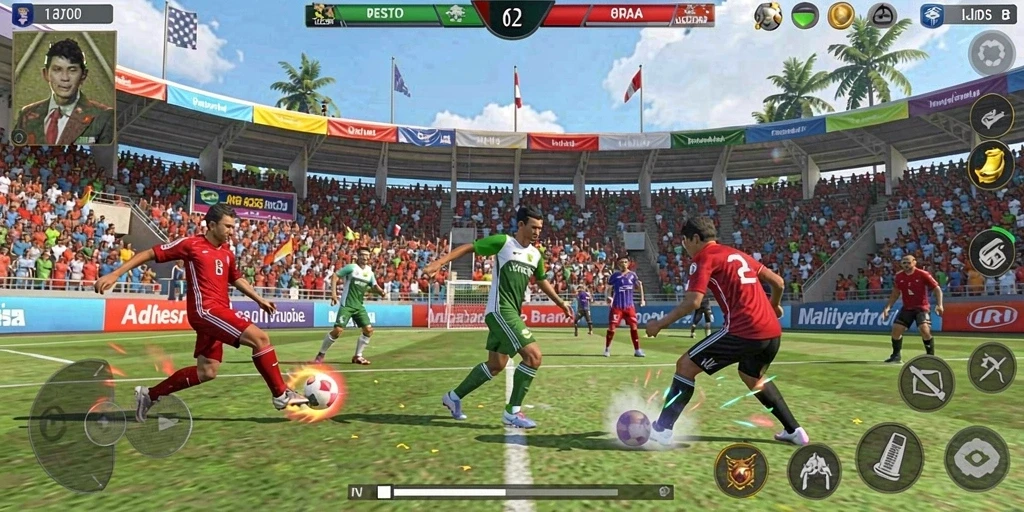 Grafik yang memukau menambah pengalaman bermain yang seru.